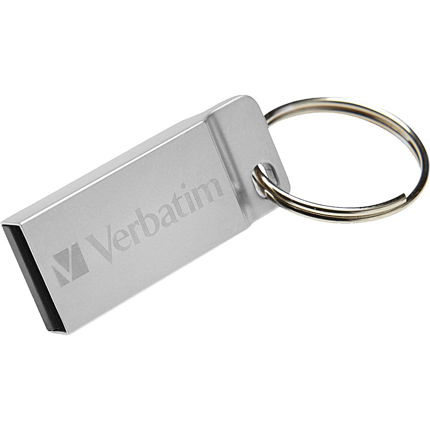 Verbatim 64GB Metal Executive USB Flash Drive - Silver (98750)