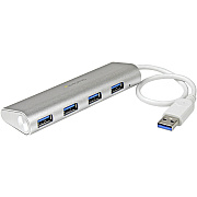 StarTech 4-port Usb Hub, Usb A To 4x Usb-a Ports, Usb 5gbps, Bus-powered, Portable Laptop Usb 3.0 Hub (ST43004UA)