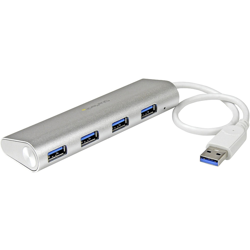 StarTech 4-port Usb Hub, Usb A To 4x Usb-a Ports, Usb 5gbps, Bus-powered, Portable Laptop Usb 3.0 Hub (ST43004UA)