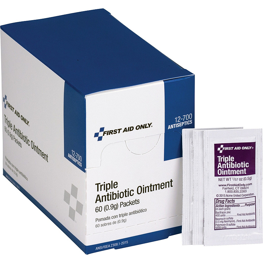 First Aid Only Triple Antibiotic Ointment Packets (FAO12700)