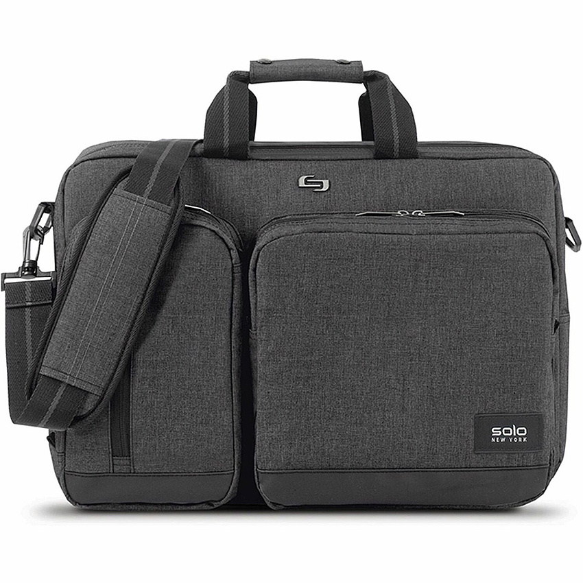 Solo Urban Carrying Case (Briefcase) for 15.6" iPad Notebook - Gray, Black (USLUBN31010)