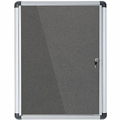 MasterVision Magnetic Gray Fabric Enclosed Board (BVCVT630103690)
