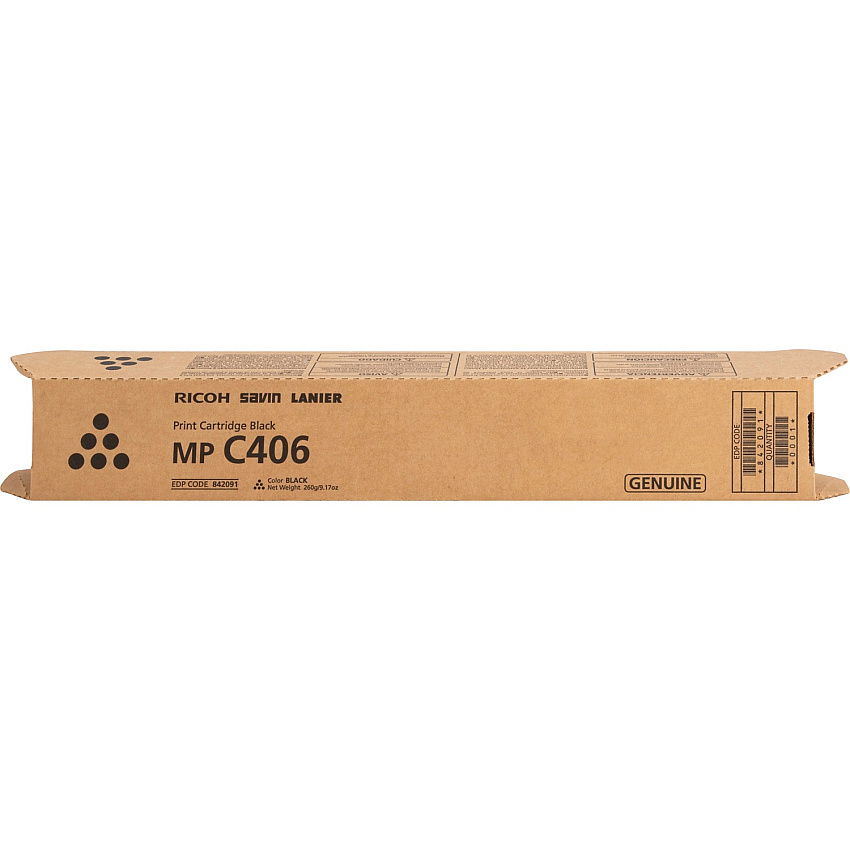 Ricoh Original Laser Toner Cartridge - Black - 1 Each (842091)
