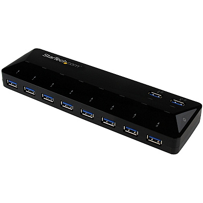 StarTech 10-port Usb 3.0 Hub W/ Charge/sync Ports (ST103008U2C)