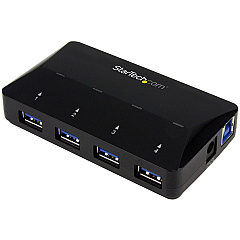StarTech 4-port Usb 3.0 Hub Plus 2.4a Charge Port (ST53004U1C)