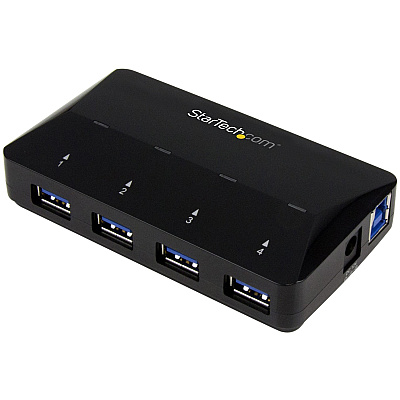 StarTech 4-port Usb 3.0 Hub Plus 2.4a Charge Port (ST53004U1C)