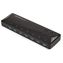 StarTech 7-pt Usb 3.0 Hub + 2x 2.4a Charge Ports (ST93007U2C)