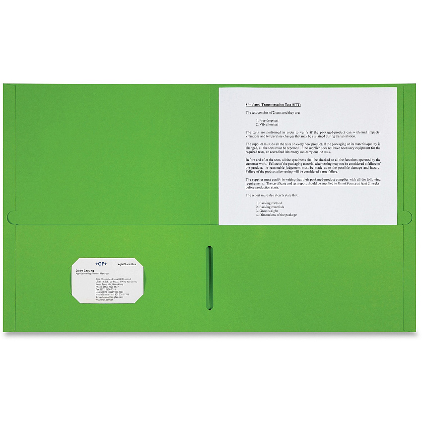 Sparco Letter Pocket Folder (SPR78552)