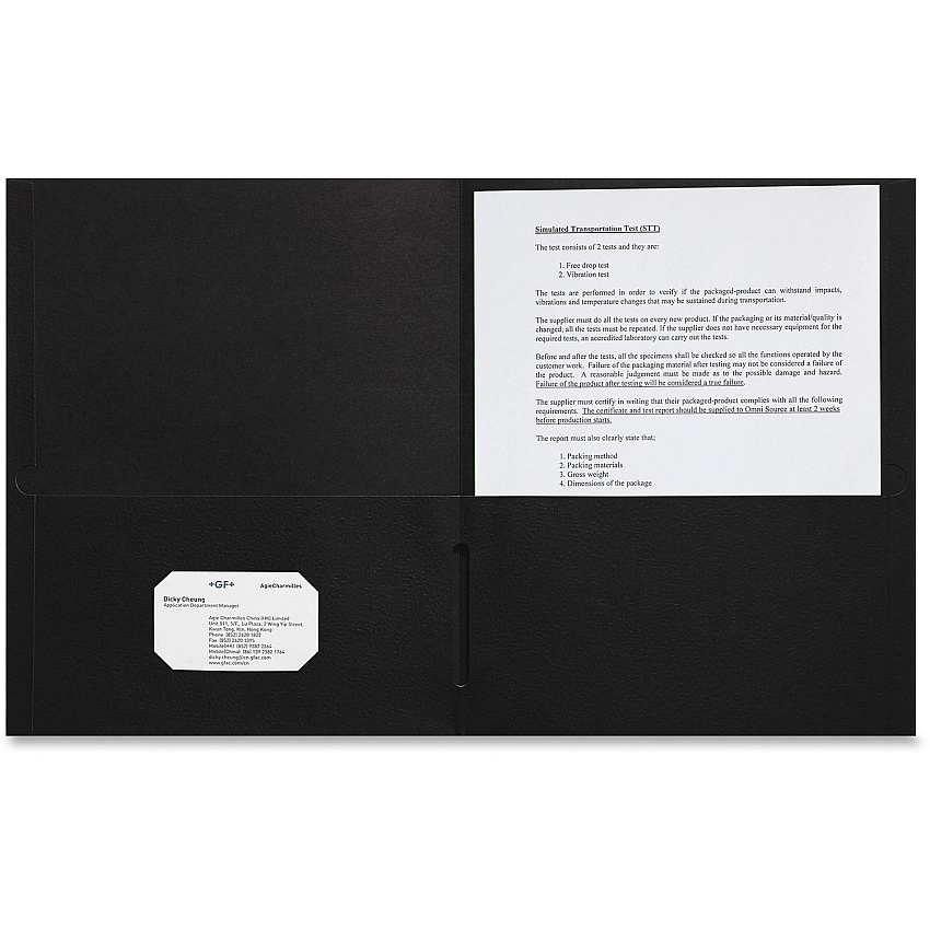 Sparco Letter Pocket Folder (SPR78546)