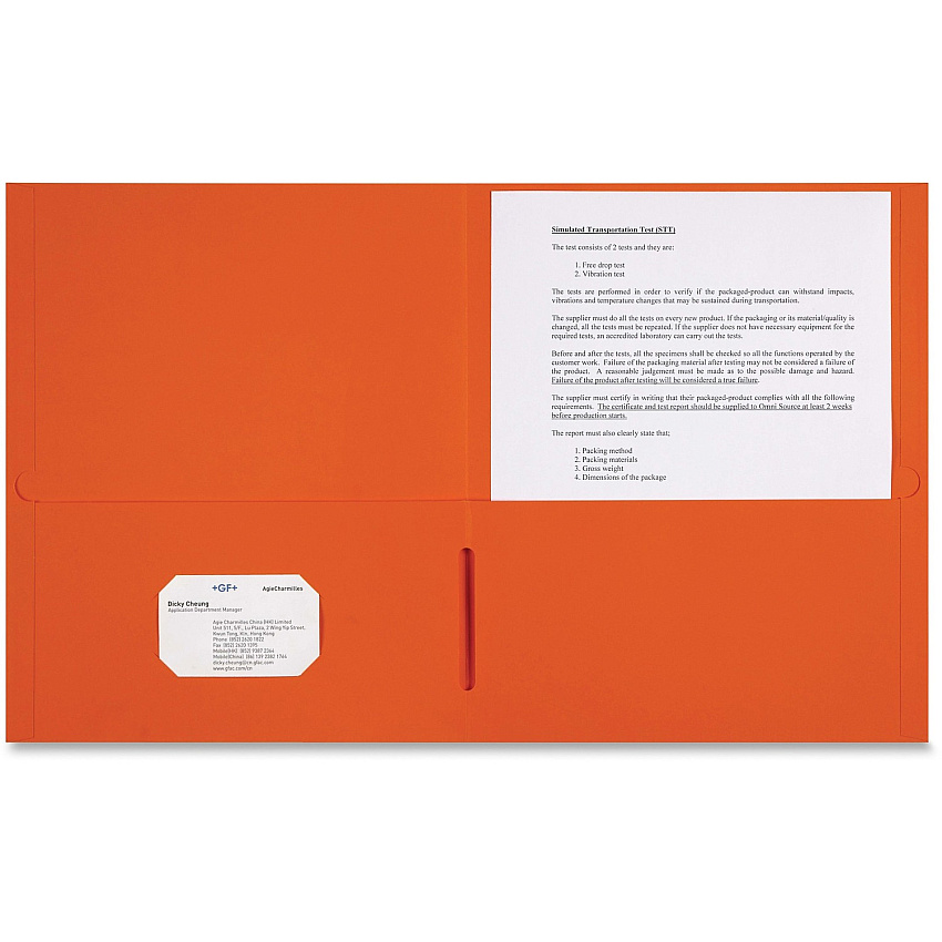 Sparco Letter Pocket Folder (SPR78551)