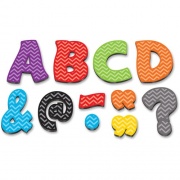 Teacher Created Resources Chevron 3" Magnetic Letters (77213)
