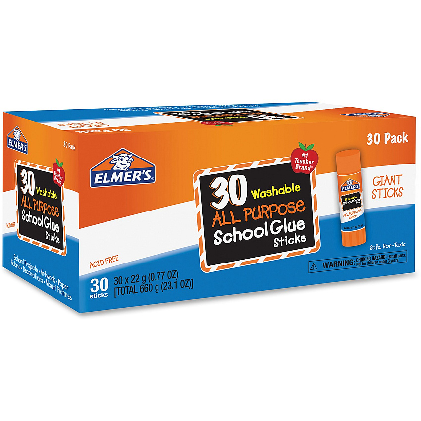 Elmer's All-purpose School Glue Sticks Bulk Pack (EPIE599)