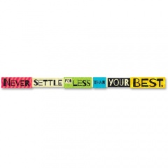 TREND Never Settle For Less Than Your Best Banner (25212)