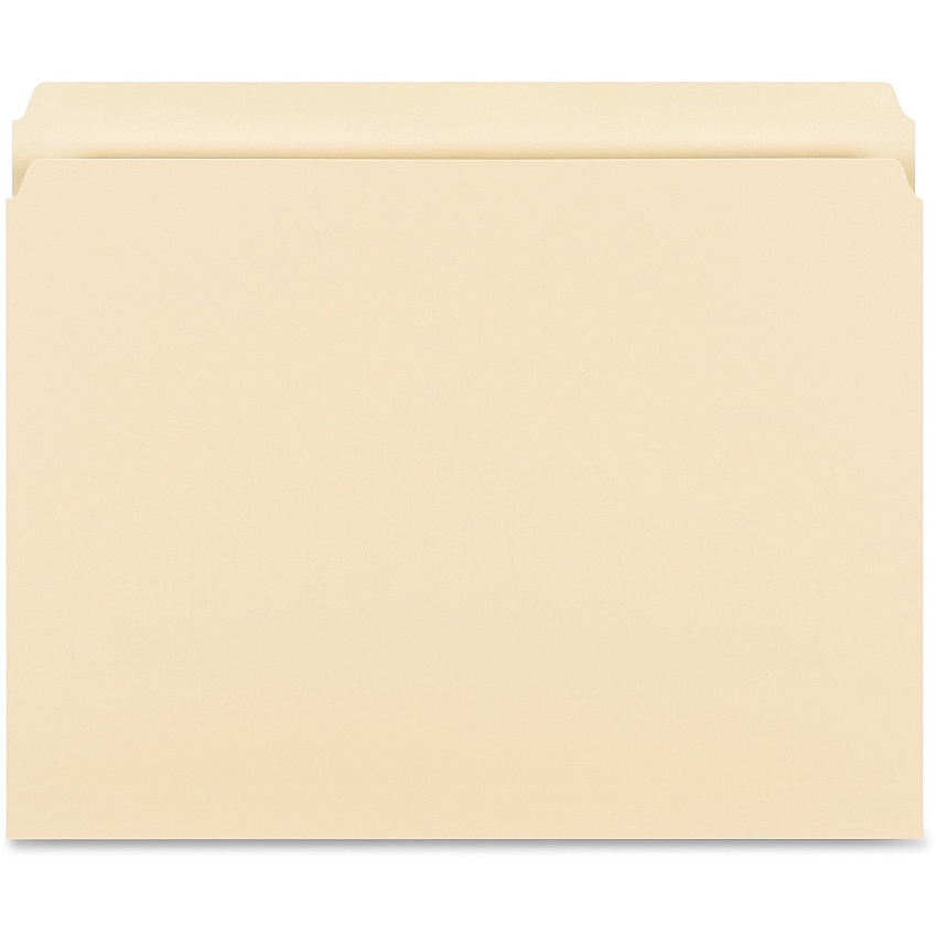 Business Source Straight Tab Cut Letter Recycled Storage Folder (BSN16518)