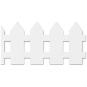 Hygloss White Fence Design Border Strips (33605)