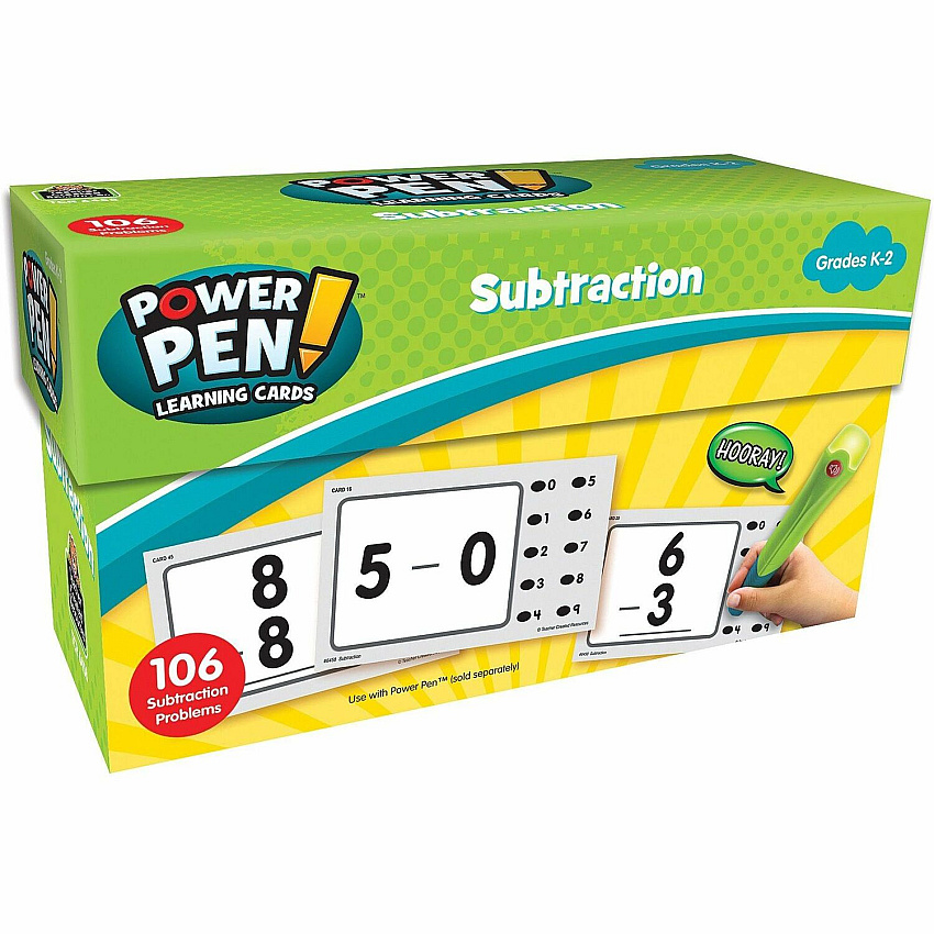 Teacher Created Resources Power Pen Subtraction Cards (TCR6458)