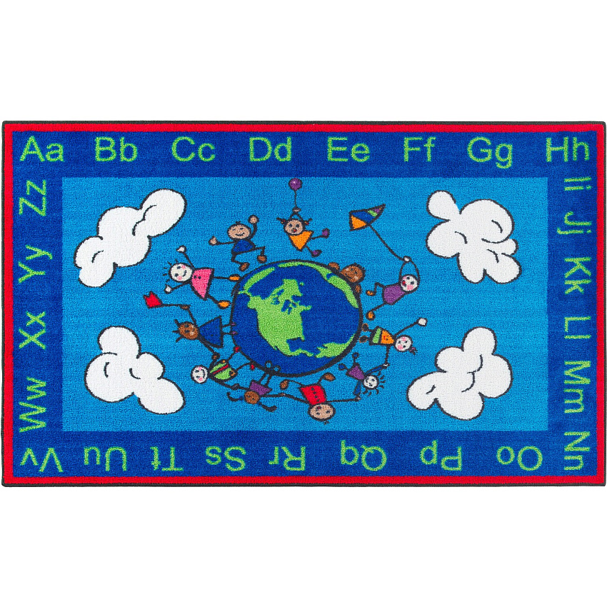 Flagship Carpets Easy Care Happy World Rug (CE18916W)