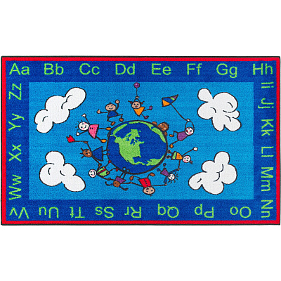 Flagship Carpets Easy Care Happy World Rug (CE18922W)