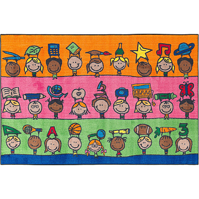 Flagship Carpets Easy Care Fun At School Rug (CE19016W)