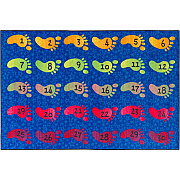 Flagship Carpets Easy Care Counting Feet Rug (CE19316W)