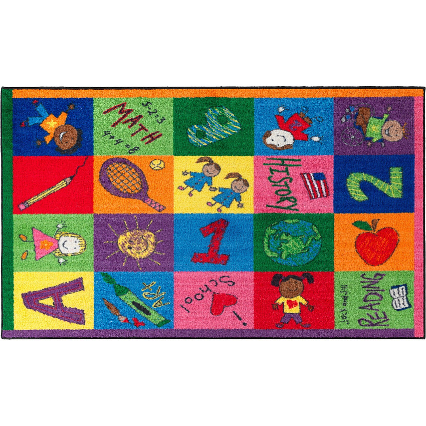 Flagship Carpets Easy Care Primary Pictures Rug (CE19416W)