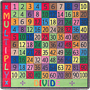 Flagship Carpets Math Collection Multiply/Divide Rug (FE10270A)