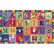 Flagship Carpets ABC Blocks Alphabet Rug (FE11144A)