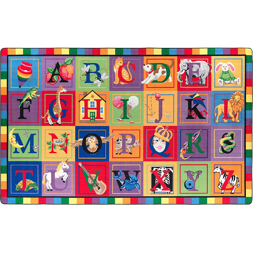 Flagship Carpets ABC Blocks Alphabet Rug (FE11144A)