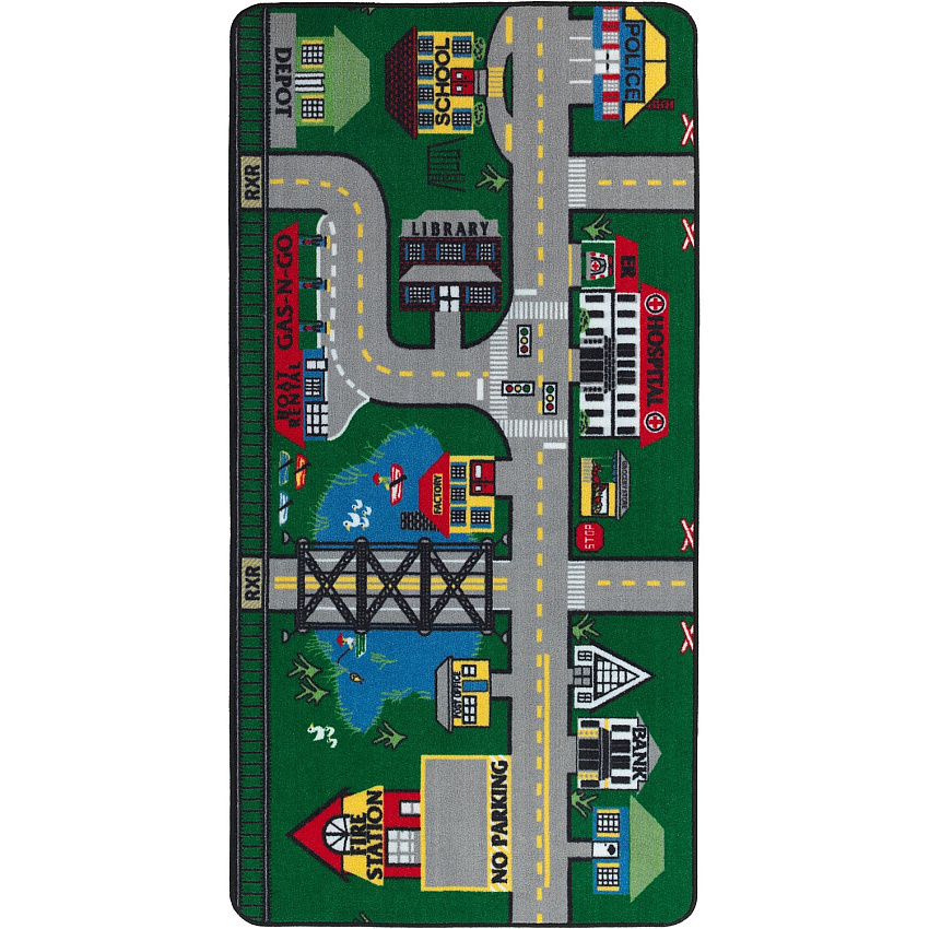 Flagship Carpets Places To Go Activity Rug (FE15116A)