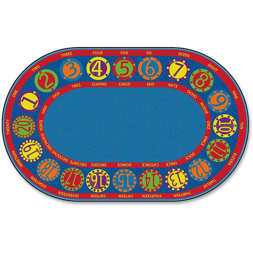 Flagship Carpets Number Circles Bilingual Rug (FE29659A)