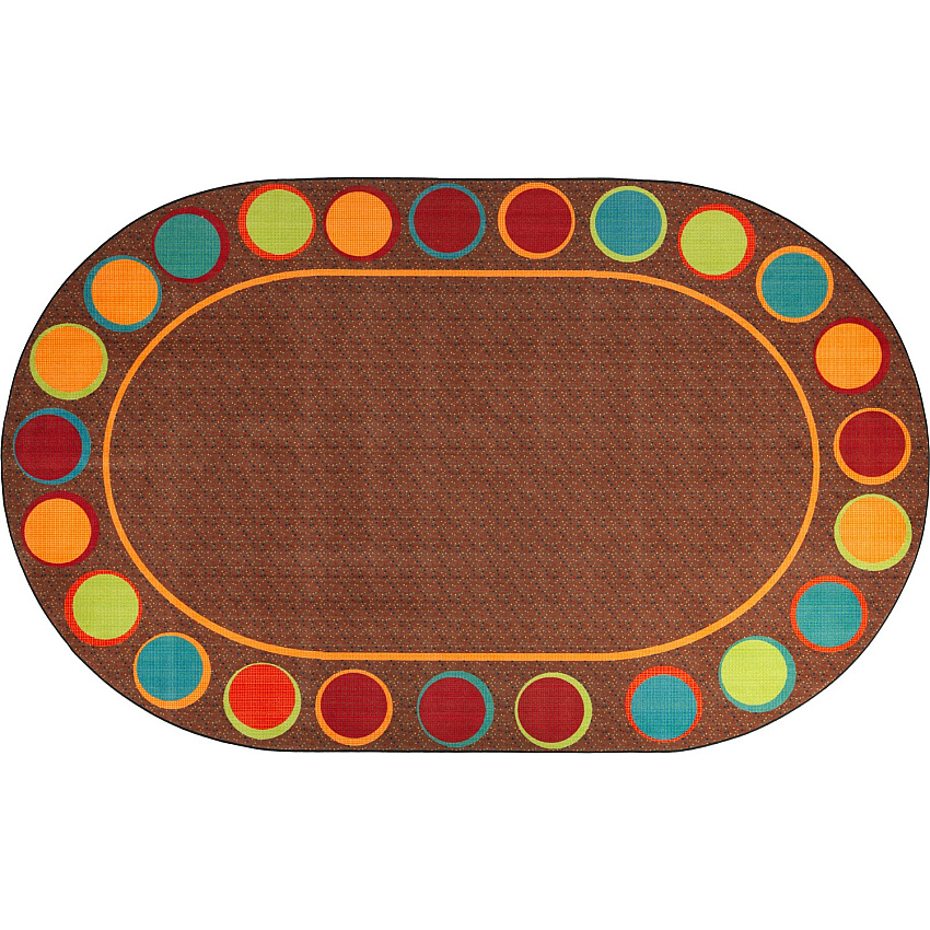 Flagship Carpets Calm Sitting Spots Oval Rug (FE30533A)