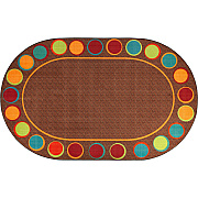 Flagship Carpets Calm Sitting Spots Oval Rug (FE30559A)