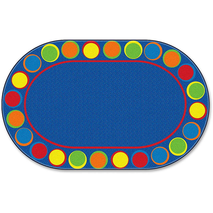 Flagship Carpets Cheerful Sitting Spots Oval Rug (FE30745A)