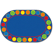 Flagship Carpets Cheerful Sitting Spots Oval Rug (FE30759A)