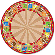 Flagship Carpets Calm Circle Time Books Round Rug (FE33770A)