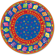 Flagship Carpets Bright CircleTime Books Round Rug (FE33870A)