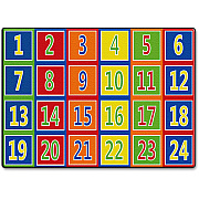 Flagship Carpets Fun 123s Color Square Rows Rug (FE37632A)