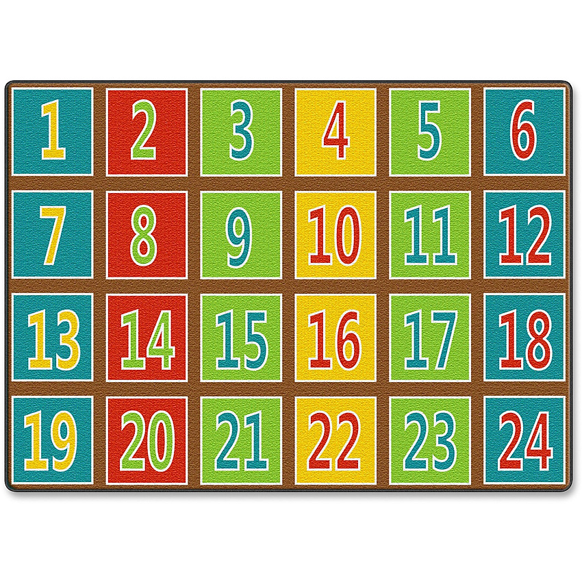Flagship Carpets Fun 123s Color Square Rows Rug (FE37732A)