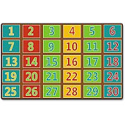 Flagship Carpets Fun 123s Color Square Rows Rug (FE37744A)