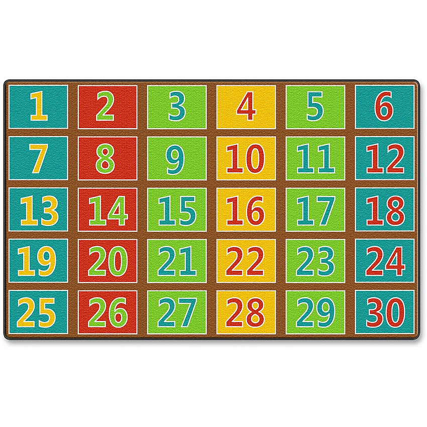 Flagship Carpets Fun 123s Color Square Rows Rug (FE37744A)