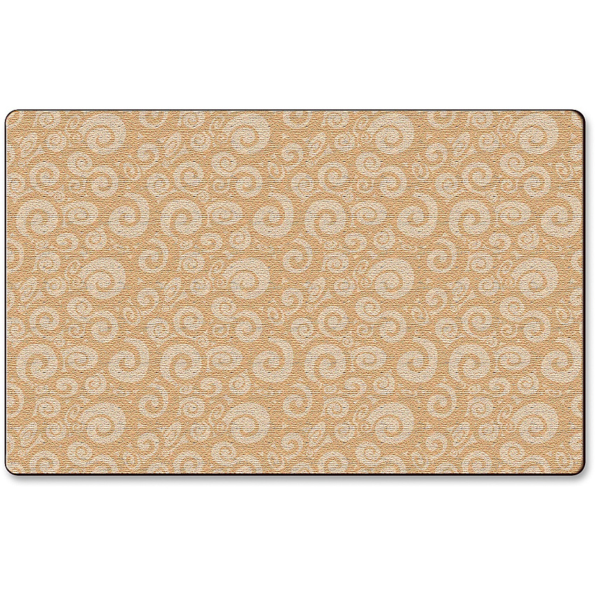 Flagship Carpets Solid Color Swirl Rug (FE39444A)