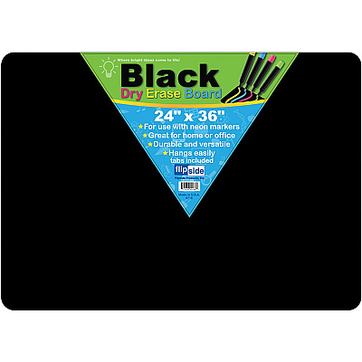 Flipside Black Dry Erase Board (FLP40088)