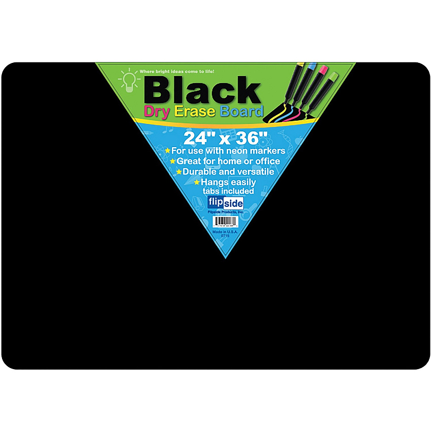Flipside Black Dry Erase Board (FLP40088)