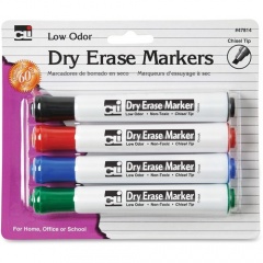 CLI Chisel Tip Dry Erase Markers (47814)
