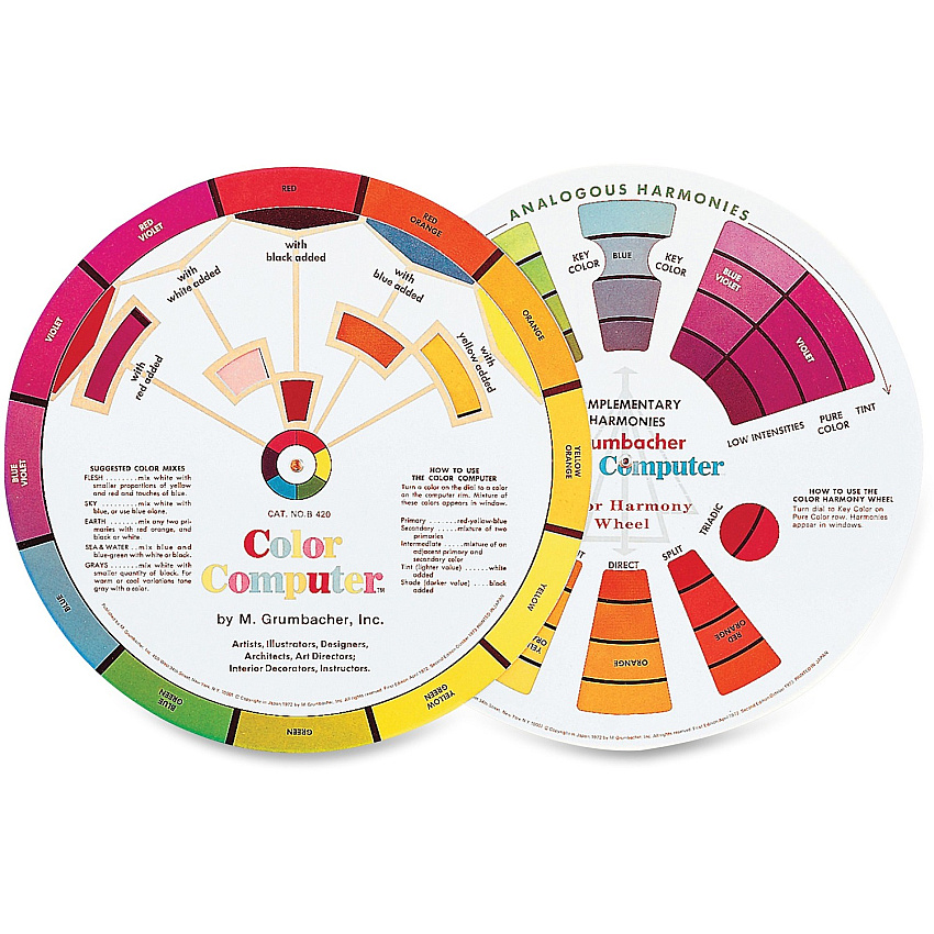 Grumbacher Dual-sided Color wheel (GRUB420)