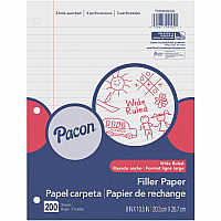 Pacon Wide Ruled Filler Paper (PACMMK09202)