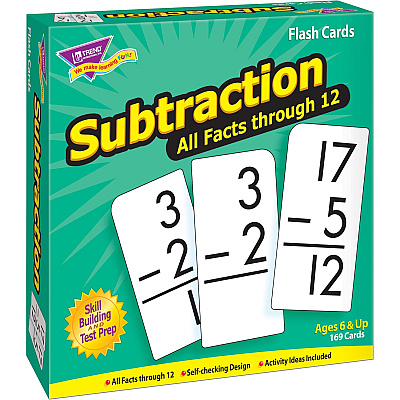 TREND Subtraction all facts through 12 Flash Cards (TEP53202)