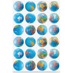 Hygloss Globes Stickers (18751)