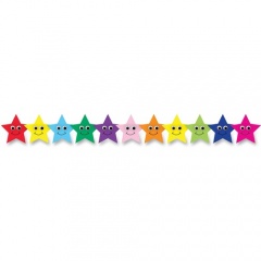 Hygloss Colorful Happy Stars Border Strips (33655)