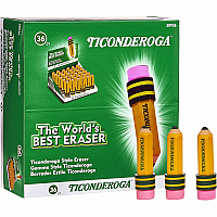 Ticonderoga Pencil-Shaped Erasers (DIX38936)